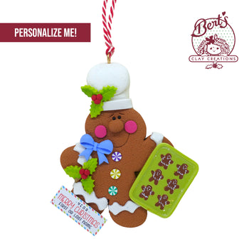 Celebrate the newborn king with this quirky ornament! Choose your own message for the banner.
